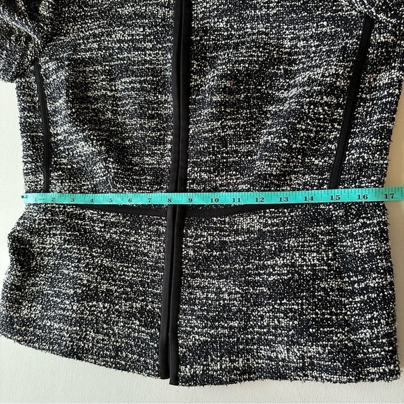 Y2K Donna Karan Womens 8 fitted minimalist jacket black boucle knit - Picture 5 of 12